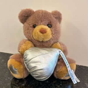 1997 K.B. Bros Inc Hershey Foods Corp Kiss Kisses Brown Teddy Bear 8" Plush